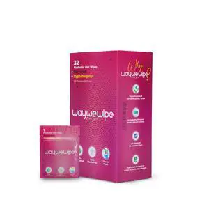 On-The-Go Flushable Feminine Wet Wipes, 32 Count XL Individually Wrapped Female Wipes, Hypoallergenic 100% Plant Based Septic Safe, Travel Size Adult Cleansing Cloth for Women, Rosewater On-The-Go Flushable Feminine Wet Wipes, 32 Count XL Individually Wrapped Female Wipes, Hypoallergenic 100% Plant Based Septic Safe, Travel Size Adult Cleansing Cloth for Women, Rosewater