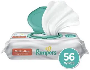 Multi-Use Wet Wipes, 1X Pop-Top, Hypoallergenic and Dermatologist-Tested Baby Wipes, Fragrance Free, 56 Count Multi-Use Wet Wipes, 1X Pop-Top, Hypoallergenic and Dermatologist-Tested Baby Wipes, Fragrance Free, 56 Count