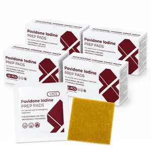 Disposable Iodine Wipes, Individually Wrapped Iodophor Pads (200 Count) | Bulk Povidone Skin Prep Wipes First Aid Kits Alcohol-Free Iodine Pad for Wound Bruise Care Supplies, Travel, Outdoor Disposable Iodine Wipes, Individually Wrapped Iodophor Pads (200 Count) | Bulk Povidone Skin Prep Wipes First Aid Kits Alcohol-Free Iodine Pad for Wound Bruise Care Supplies, Travel, Outdoor