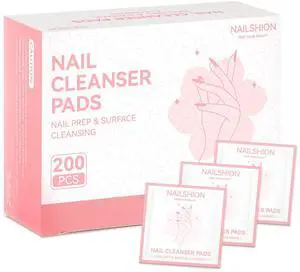 Nail Prep Cleanser Pads, 200PCS Individually Wrapped & Lint-free | Alcohol Pads for Nails, Shine Wipes Tacky Layer Cleanser for Gel Polish & Builder Gel & Press-Ons All Manicure Pedicure Nail Prep Cleanser Pads, 200PCS Individually Wrapped & Lint-free | Alcohol Pads for Nails, Shine Wipes Tacky Layer Cleanser for Gel Polish & Builder Gel & Press-Ons All Manicure Pedicure