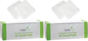 Premium Pure & Simple XL Facial Pads, Triple Layered Ultra Soft Disposable Makeup Remover Pads, 100% Vegan & Cruelty-Free, 60-Count, (Pack of 2) Premium Pure & Simple XL Facial Pads, Triple Layered Ultra Soft Disposable Makeup Remover Pads, 100% Vegan & Cruelty-Free, 60-Count, (Pack of 2)