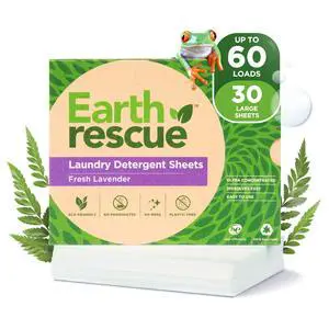 Laundry Detergent Sheets - Up To 60 Loads (30 Sheets) - Ultra Concentrated Liquidless Dry Laundry Detergent, Ideal For Sensitive Skin, Eco Friendly, Plastic Free - Fresh Lavender Laundry Detergent Sheets - Up To 60 Loads (30 Sheets) - Ultra Concentrated Liquidless Dry Laundry Detergent, Ideal For Sensitive Skin, Eco Friendly, Plastic Free - Fresh Lavender