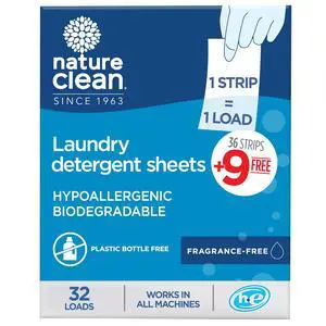 Non-Toxic Plastic-Free Packaging Natural Laundry Detergent Sheets Unscented 32 counts, Fragrance Free, Eco Friendly Hypoallergenic Biodegradable Laundry Strips Travel Laundry Soap Sheets Non-Toxic Plastic-Free Packaging Natural Laundry Detergent Sheets Unscented 32 counts, Fragrance Free, Eco Friendly Hypoallergenic Biodegradable Laundry Strips Travel Laundry Soap Sheets
