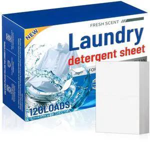 Laundry Sheets, 60 Count | 120 Loads for Travel & Home | Eco-Friendly, Plastic-Free, Biodegradable | Ultra Concentrated, Hypoallergenic & HE Safe | Fresh Scent, Stain Fighter Laundry Sheets, 60 Count | 120 Loads for Travel & Home | Eco-Friendly, Plastic-Free, Biodegradable | Ultra Concentrated, Hypoallergenic & HE Safe | Fresh Scent, Stain Fighter