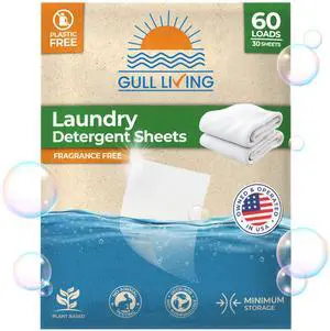 Travel Laundry Detergent Sheets Unscented - 60 Loads - Dissolves Quickly, Removes Stains & Odors - For Home and Travel Laundry Sheets Detergent Travel Laundry Detergent Sheets Unscented - 60 Loads - Dissolves Quickly, Removes Stains & Odors - For Home and Travel Laundry Sheets Detergent