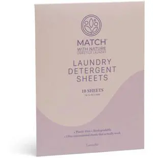Travel Laundry Detergent Sheets 10 Pre-Measured Loads, Dissolves Completely Plastic-Free, Biodegradable Formula Machine-Ready, Compact, TSA Carry-On Friendly Lavender Travel Laundry Detergent Sheets 10 Pre-Measured Loads, Dissolves Completely Plastic-Free, Biodegradable Formula Machine-Ready, Compact, TSA Carry-On Friendly Lavender