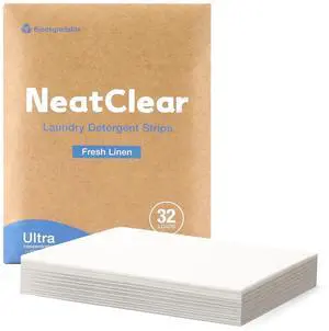 Eco-friendly Laundry Detergent Sheets, Travel Size Liquidless Soap Sheets | No Mess & Space-Saving, Great For Travel, Apartments, Dorms | Fresh Linen Scent 32 Laundry Strips (32 Loads) Eco-friendly Laundry Detergent Sheets, Travel Size Liquidless Soap Sheets | No Mess & Space-Saving, Great For Travel, Apartments, Dorms | Fresh Linen Scent 32 Laundry Strips (32 Loads)