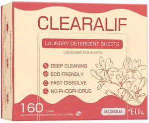 Laundry Detergent Sheets Up to 160 Loads, Magnolia - Great For Travel,Apartments, Dorms,Laundry Detergent Strips Eco Friendly & Hypoallergenic - 80 Sheets | Eco-Friendly & Hypoallergenic Laundry Detergent Sheets Up to 160 Loads, Magnolia - Great For Travel,Apartments, Dorms,Laundry Detergent Strips Eco Friendly & Hypoallergenic - 80 Sheets | Eco-Friendly & Hypoallergenic