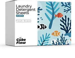 Laundry Sheets, Ebony Rose Scent - 100 Loads | 72-hour long lasting fragrance, Eco Friendly Sheets | Pre-Measured, Liquidless for Deep Clean | Hypoallergenic (Fresh Ocean) Laundry Sheets, Ebony Rose Scent - 100 Loads | 72-hour long lasting fragrance, Eco Friendly Sheets | Pre-Measured, Liquidless for Deep Clean | Hypoallergenic (Fresh Ocean)