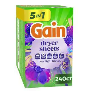 Laundry Dryer Sheets, Fabric Softener Anti Static Sheets, Moonlight Breeze Scent, 240 Count (Packaging May Vary) Laundry Dryer Sheets, Fabric Softener Anti Static Sheets, Moonlight Breeze Scent, 240 Count (Packaging May Vary)
