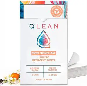 Laundry Detergent Sheets Sweet Summer (10 Loads) Travel Pack Plant-Based Biodegradable Laundry Strips, TSA-Friendly, Hypoallergenic, HE Compatible Eco Detergent Sheets Laundry Detergent Sheets Sweet Summer (10 Loads) Travel Pack Plant-Based Biodegradable Laundry Strips, TSA-Friendly, Hypoallergenic, HE Compatible Eco Detergent Sheets