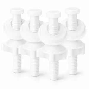 4 Pcs Toilet Seat Screws, Including Plastic Bolts, Nuts and Washers, Durable Toilet Lid Bolts Replacement Kit to Fix Loose Top, Sleek 3-in-1 Fasteners Floor Bolts & Washer Sets 4 Pcs Toilet Seat Screws, Including Plastic Bolts, Nuts and Washers, Durable Toilet Lid Bolts Replacement Kit to Fix Loose Top, Sleek 3-in-1 Fasteners Floor Bolts & Washer Sets