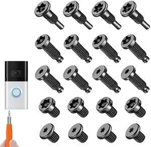 20-Pc Camera Screws, Video Doorbell Screws Replacement, | 5Set Security Screws with Video Doorbell 2/3/4/Pro 2; includes five zinc-plated screw styles. 20-Pc Camera Screws, Video Doorbell Screws Replacement, | 5Set Security Screws with Video Doorbell 2/3/4/Pro 2; includes five zinc-plated screw styles.