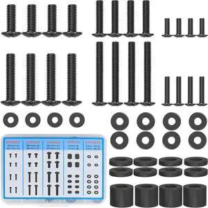 Universal TV Mounting Hardware Screw Kit with Box - M4 M6 M8 Screws, Spacers & Washers for Most LED LCD OLED 4K TVs, Replacement Screws for TVs/Monitor Mounting, MU9041 Universal TV Mounting Hardware Screw Kit with Box - M4 M6 M8 Screws, Spacers & Washers for Most LED LCD OLED 4K TVs, Replacement Screws for TVs/Monitor Mounting, MU9041