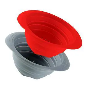 Collapsible Silicone Colander with Handle, 10.5-Inch Large Capacity Foldable Strainer for Vegetables, Pasta, Fruits - Heat Resistant up to 212°F, Non-Slip Base, Space-Saving Kitchen Tool-2pack Collapsible Silicone Colander with Handle, 10.5-Inch Large Capacity Foldable Strainer for Vegetables, Pasta, Fruits - Heat Resistant up to 212°F, Non-Slip Base, Space-Saving Kitchen Tool-2pack
