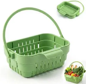 Foldable Hanging Sink Drain Basket Stretchable Kitchen Colander with Flip Cover, Space Saving Food Strainer & Faucet Storage Rack for Fruits, Vegetables, Utensils & Kitchen Organization Foldable Hanging Sink Drain Basket Stretchable Kitchen Colander with Flip Cover, Space Saving Food Strainer & Faucet Storage Rack for Fruits, Vegetables, Utensils & Kitchen Organization