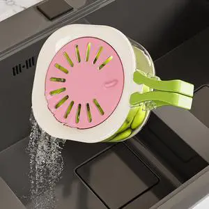 Fruit Berry Washing Bowl with Strainer, Fruit Vegetable Lettuce Keeper Storage Containers with Foldable Handle, Portable Strainers and Colander for Kitchen Fridge Picnic Outdoor (Pink) Fruit Berry Washing Bowl with Strainer, Fruit Vegetable Lettuce Keeper Storage Containers with Foldable Handle, Portable Strainers and Colander for Kitchen Fridge Picnic Outdoor (Pink)