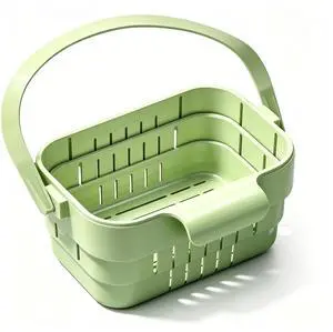 Foldable Hanging Sink Drain Basket, Space-Saving Collapsible Colander with Flip Cover, Multi-Use Fruit & Vegetable Strainer, Retractable Utensil Drying Rack for Compact Countertop Organization Foldable Hanging Sink Drain Basket, Space-Saving Collapsible Colander with Flip Cover, Multi-Use Fruit & Vegetable Strainer, Retractable Utensil Drying Rack for Compact Countertop Organization