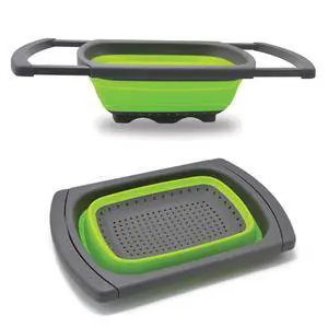 Colander collapsible, Colander Strainer Over The Sink Vegetable/Fruit Colanders Strainers, Fruit and Pasta Foldable Strainer for Kitchen, 6-Quart, BPA Free Colander collapsible, Colander Strainer Over The Sink Vegetable/Fruit Colanders Strainers, Fruit and Pasta Foldable Strainer for Kitchen, 6-Quart, BPA Free