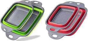 Collapsible Colander,Collapsible Colander Set,Folding Kitchen Silicone Strainer,Vegetable Pasta And Fruit,Folding and Expandable Square Silicone Kitchen Strainer Collapsible Colander,Collapsible Colander Set,Folding Kitchen Silicone Strainer,Vegetable Pasta And Fruit,Folding and Expandable Square Silicone Kitchen Strainer