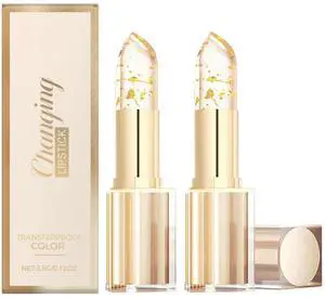 2PCS Color Changing Lipstick, Skin-Adaptive Lipstick, Clear Lip stick That Changes Color, Lip stick Color Changing Long Lasting & Moisturizing Lip Gloss, Birthday Gifts for Women 2PCS Color Changing Lipstick, Skin-Adaptive Lipstick, Clear Lip stick That Changes Color, Lip stick Color Changing Long Lasting & Moisturizing Lip Gloss, Birthday Gifts for Women