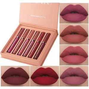 6Pcs Matte Liquid Lipstick Set, Waterproof Non Stick Cup Lip Gloss (Set A) | Long Lasting Wear, Rich Matte Finish, Highly Pigmented Colors, Lightweight Texture, Perfect Makeup Gift Set For Women 6Pcs Matte Liquid Lipstick Set, Waterproof Non Stick Cup Lip Gloss (Set A) | Long Lasting Wear, Rich Matte Finish, Highly Pigmented Colors, Lightweight Texture, Perfect Makeup Gift Set For Women