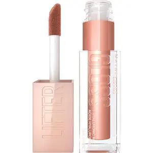 Hydrating Lip Gloss with Hyaluronic Acid, High Shine for Plumper Looking Lips, Stone, Rosey Neutral, 0.18 Ounce Hydrating Lip Gloss with Hyaluronic Acid, High Shine for Plumper Looking Lips, Stone, Rosey Neutral, 0.18 Ounce