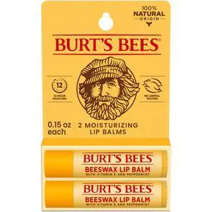 Lip Balm - Original Beeswax, Lip Moisturizer With Responsibly Sourced Beeswax, Tint-Free, Natural Origin Conditioning Treatment, 2 Tubes, 0.15 oz. | Lip Moisturizer with Beeswax, Tint-Free, 100 Percen Lip Balm - Original Beeswax, Lip Moisturizer With Responsibly Sourced Beeswax, Tint-Free, Natural Origin Conditioning Treatment, 2 Tubes, 0.15 oz. | Lip Moisturizer with Beeswax, Tint-Free, 100 Percen