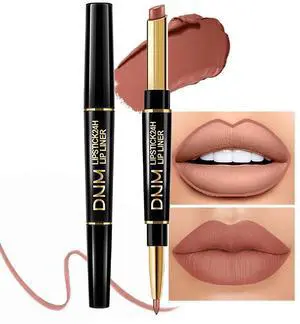 2-in-1 Nude Brown Lip Liner & Lipstick Set Kit for Women, Matte Lips Kit with Lip Liner Lip Stains Long Lasting Waterproof 24 Hour Lipstick and Lip Liners Combo Lipliners Pencil Set 12 2-in-1 Nude Brown Lip Liner & Lipstick Set Kit for Women, Matte Lips Kit with Lip Liner Lip Stains Long Lasting Waterproof 24 Hour Lipstick and Lip Liners Combo Lipliners Pencil Set 12
