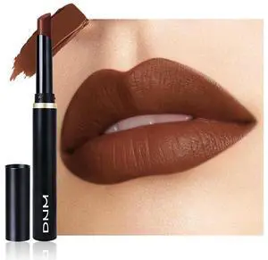 Dark Brown Velvet Matte Lipstick Long Lasting Waterproof for Women | All Day Lip Stain, Silky Lip Stick Stain Color, High Pigmented Slim Lipstick, Blendable 24 Hours Original Makeup Labiales Dark Brown Velvet Matte Lipstick Long Lasting Waterproof for Women | All Day Lip Stain, Silky Lip Stick Stain Color, High Pigmented Slim Lipstick, Blendable 24 Hours Original Makeup Labiales