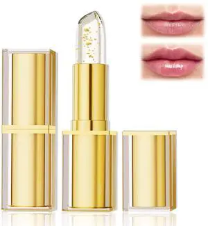 Lipstick Transferproof Color Changing Lipstick for Women, Gold Crystal Ph LipstickColorChanging, Magic Temperature ChangingColorLipstick, Long Lasting 24 Hours Moisturizing Lipstick Transferproof Color Changing Lipstick for Women, Gold Crystal Ph LipstickColorChanging, Magic Temperature ChangingColorLipstick, Long Lasting 24 Hours Moisturizing
