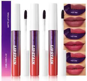 3Pcs Peel Off Lip Stain Tints, Maroon Mauve Red Matte Liquid Lipstick Lip Stain Long Lasting Waterproof for Women, Non-stick Cup Lipstick Peel Off Highly Pigmented Smudge-proof, 01# & 02# & 03# 3Pcs Peel Off Lip Stain Tints, Maroon Mauve Red Matte Liquid Lipstick Lip Stain Long Lasting Waterproof for Women, Non-stick Cup Lipstick Peel Off Highly Pigmented Smudge-proof, 01# & 02# & 03#