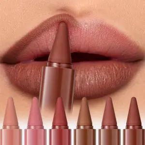 Lip Liner and Lipstick Combo Set - 2-in-1 Ombre Lipstick & Brown Lip Liner Duo - Waterproof, Long-Lasting, Matte Finish - Smudge-Proof, Full Coverage Lip Kit for Fuller & Plumper Lips Lip Liner and Lipstick Combo Set - 2-in-1 Ombre Lipstick & Brown Lip Liner Duo - Waterproof, Long-Lasting, Matte Finish - Smudge-Proof, Full Coverage Lip Kit for Fuller & Plumper Lips