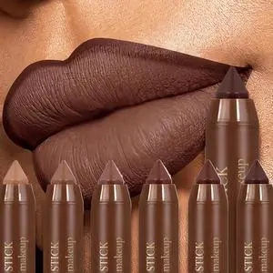 6 Pcs Matte Lip Liner and Lipstick Set for Women Daily Elegant Makeup | Long-Lasting Silky Luxurious Lip Sticks Red-Tone Shades Multi-Use Design Smooth Texture Waterproof 6 Pcs Matte Lip Liner and Lipstick Set for Women Daily Elegant Makeup | Long-Lasting Silky Luxurious Lip Sticks Red-Tone Shades Multi-Use Design Smooth Texture Waterproof
