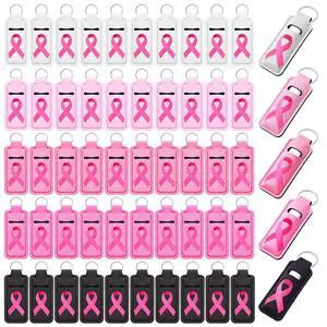 50 Pcs Pink Ribbon Lipstick Holder Lip Balm Holder Lipstick Holders for Women (Mixed Color) 50 Pcs Pink Ribbon Lipstick Holder Lip Balm Holder Lipstick Holders for Women (Mixed Color)