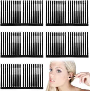 100PCS Sticky Ear Wax Remover, Disposable Adhesive Ear Digging Stick, Earwax Removal Swabs, Safe and Portable, Suitable for Children and Adults (Black) 100PCS Sticky Ear Wax Remover, Disposable Adhesive Ear Digging Stick, Earwax Removal Swabs, Safe and Portable, Suitable for Children and Adults (Black)