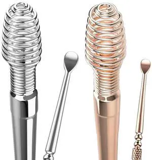 Spring Ear Wax Cleaner Tool Set Ear Cleaner Ear Cleaner Tool Ear Wax Removal Spoon Double Ended with Stainless 360° Spiral Ear Massage Cleaning Tool Ear Cleaner Cleaning Brush and Storage Box 2PCS Spring Ear Wax Cleaner Tool Set Ear Cleaner Ear Cleaner Tool Ear Wax Removal Spoon Double Ended with Stainless 360° Spiral Ear Massage Cleaning Tool Ear Cleaner Cleaning Brush and Storage Box 2PCS
