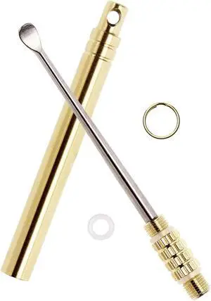 Ear Wax Removal Tool,Folding Type Titanium Alloy Ear-Pick Cleaner Portable Ear Wax Removal Tools Ear Spoon Attached A Key Ring Ear Wax Removal Tool,Folding Type Titanium Alloy Ear-Pick Cleaner Portable Ear Wax Removal Tools Ear Spoon Attached A Key Ring