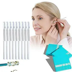 Adhesive Earwax Removal Tool, 72 pcs Cleaning Tools Kit for Children and Adults, Adhesive Ear Digging Stick with Safe Ear Scoop and Dust Cover Packaging Adhesive Earwax Removal Tool, 72 pcs Cleaning Tools Kit for Children and Adults, Adhesive Ear Digging Stick with Safe Ear Scoop and Dust Cover Packaging