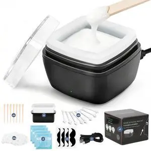 Nose Wax Kit Men, Nose Ear Hair Waxing Kit 100g Wax, 45 Sticks, 2 Silicone Pots, Nose Ear Hair Removal Kit, USB Fast Heat, Smart Constant Temp, Multi-Accessories, Black Nose Wax Kit Men, Nose Ear Hair Waxing Kit 100g Wax, 45 Sticks, 2 Silicone Pots, Nose Ear Hair Removal Kit, USB Fast Heat, Smart Constant Temp, Multi-Accessories, Black
