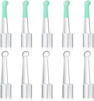 10 Pcs Ear Spoon Tips Ear Cleaner Replacement Set for 3.5 mm Otoscope Plastic Cleaner Tips Reusable for Teens Adults Family Health Care(Transparent, Light Green) 10 Pcs Ear Spoon Tips Ear Cleaner Replacement Set for 3.5 mm Otoscope Plastic Cleaner Tips Reusable for Teens Adults Family Health Care(Transparent, Light Green)