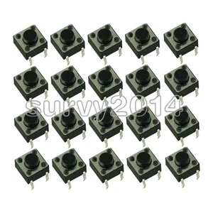 100 Pcs Tactile Switch Tact 6 X 6 X 5 Mm 4-pin Dip-micro's Feet Of Vertical Copper Power Switch Button