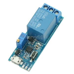 5V-30V Micro USB Power Adjustable Delay Relay Timer Control Module Trigger Delay Switch 5V-30V Micro USB Power Adjustable Delay Relay Timer Control Module Trigger Delay Switch
