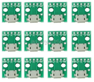 10pcs MICRO USB to DIP Adapter 5pin female connector B type pcb converter pinboard 2.54 10pcs MICRO USB to DIP Adapter 5pin female connector B type pcb converter pinboard 2.54