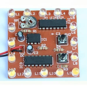NE555+74HC595 16Bit 16 Channel Light Water Flowing Lights LED Module Kit DIY Kits 1.5mm Board DIY Small Night Lamp NE555+74HC595 16Bit 16 Channel Light Water Flowing Lights LED Module Kit DIY Kits 1.5mm Board DIY Small Night Lamp