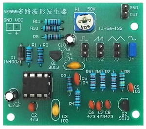 Sine Triangle Square Wave NE555 Multi-Channel Waveform Generator Module DIY Kits Sine Triangle Square Wave NE555 Multi-Channel Waveform Generator Module DIY Kits