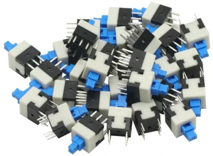 20 Pcs Micro Push Button Switch, 6 Pin DPDT Self-Locking Power On/Off Latching Switches 8 x 8mm 20 Pcs Micro Push Button Switch, 6 Pin DPDT Self-Locking Power On/Off Latching Switches 8 x 8mm