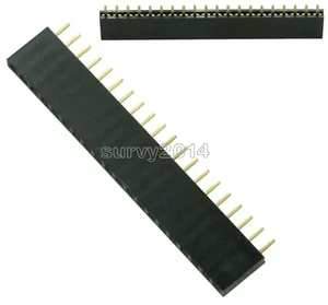 10Pcs 20Pin 2.54mm Single Row Female Pin Header 1x20 Straight Pin Socket Connector Pitch for 10Pcs 20Pin 2.54mm Single Row Female Pin Header 1x20 Straight Pin Socket Connector Pitch for