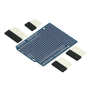 Prototype PCB Expansion Board For ATMEGA328P UNO R3 Shield FR-4 Fiber PCB Breadboard 2mm 2.54mm Pitch With Pins DIY One Prototype PCB Expansion Board For ATMEGA328P UNO R3 Shield FR-4 Fiber PCB Breadboard 2mm 2.54mm Pitch With Pins DIY One