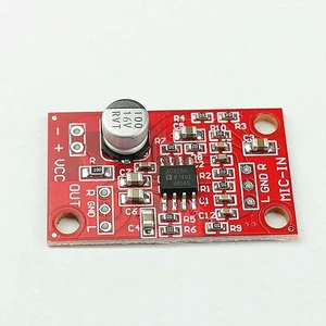 AD828 Stereo Dynamic Microphone Preamplifier Board MIC Preamp Module DC 3.8V-15V AD828 Stereo Dynamic Microphone Preamplifier Board MIC Preamp Module DC 3.8V-15V